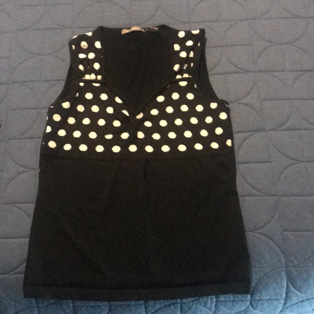 Lenard polka dot woven tank